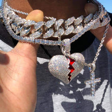 Load image into Gallery viewer, 18K Broken Heart Pendant