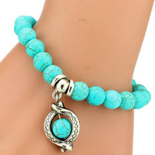 Load image into Gallery viewer, Boho Turquoise Charm Bracelet
