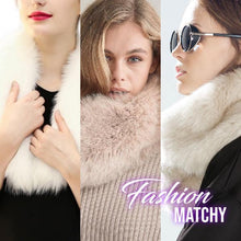 Load image into Gallery viewer, Magnetic Vegan Fur Snood Scarf