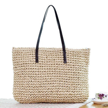 Load image into Gallery viewer, Beach Bohemian Rattan Tote