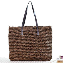 Load image into Gallery viewer, Beach Bohemian Rattan Tote