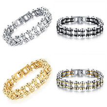 Load image into Gallery viewer, Cool Stainless Steel Biker Chain Bracelet for Men