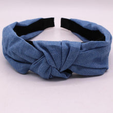Load image into Gallery viewer, Bohemian Blue Denim Hairbands