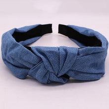 Load image into Gallery viewer, Bohemian Blue Denim Hairbands