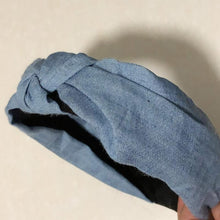 Load image into Gallery viewer, Bohemian Blue Denim Hairbands