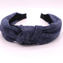 Load image into Gallery viewer, Bohemian Blue Denim Hairbands