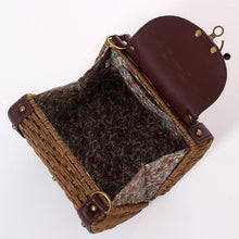 Load image into Gallery viewer, Casually Elegant Rattan & Faux Leather Bag