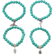 Load image into Gallery viewer, Boho Turquoise Charm Bracelet