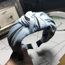 Load image into Gallery viewer, Denim Jeans Bow Knot Hairband