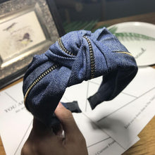 Load image into Gallery viewer, Denim Jeans Bow Knot Hairband