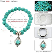 Load image into Gallery viewer, Boho Turquoise Charm Bracelet