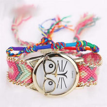 Load image into Gallery viewer, Fun Cat With Glasses Handmade Watch