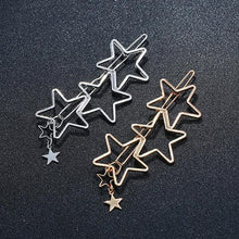Load image into Gallery viewer, Hearts Stars Metal Hair Clips