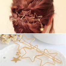 Load image into Gallery viewer, Hearts Stars Metal Hair Clips