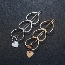 Load image into Gallery viewer, Hearts Stars Metal Hair Clips