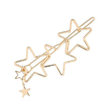 Load image into Gallery viewer, Hearts Stars Metal Hair Clips