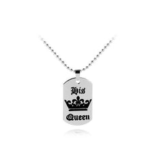 Load image into Gallery viewer, His Queen Her King Tag Necklaces