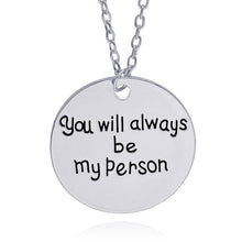 Load image into Gallery viewer, You're my Person Necklace Set of 2