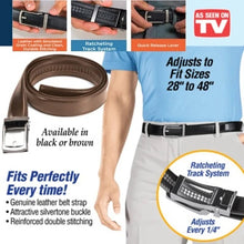 Load image into Gallery viewer, QUICKCLICK™ NO HOLES PERFECT FITTING LEATHER BELT