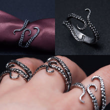 Load image into Gallery viewer, Antique Tentacle Adjustable Ring