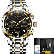 Load image into Gallery viewer, LIGE™ Silver Stainless Steel Watch for Men