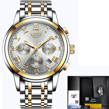 Load image into Gallery viewer, LIGE™ Silver Stainless Steel Watch for Men
