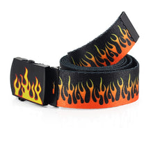 Load image into Gallery viewer, Flame Printed Belt for Men