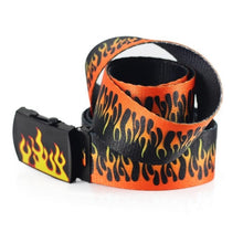 Load image into Gallery viewer, Flame Printed Belt for Men