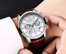 Load image into Gallery viewer, LIGE™ Elegant Leather Band Watch for Men