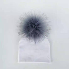 Load image into Gallery viewer, Baby & Toddlers Cotton Hat With Pom Pom