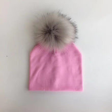 Load image into Gallery viewer, Baby & Toddlers Cotton Hat With Pom Pom