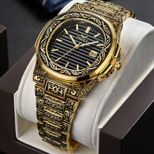 Load image into Gallery viewer, PRESTIGE - LUXURY ENGRAVED WRIST WATCH