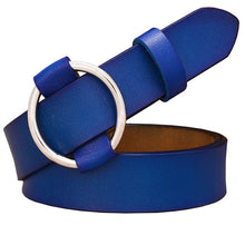 Load image into Gallery viewer, BHK™ Genuine Leather Round Ring Buckle Belt for Women