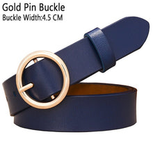 Load image into Gallery viewer, BHK™ Genuine Leather Round Ring Buckle Belt for Women