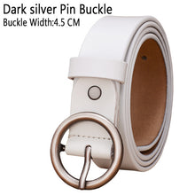 Load image into Gallery viewer, BHK™ Genuine Leather Round Ring Buckle Belt for Women
