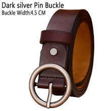 Load image into Gallery viewer, BHK™ Genuine Leather Round Ring Buckle Belt for Women