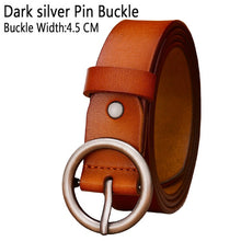 Load image into Gallery viewer, BHK™ Genuine Leather Round Ring Buckle Belt for Women