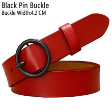 Load image into Gallery viewer, BHK™ Genuine Leather Round Ring Buckle Belt for Women