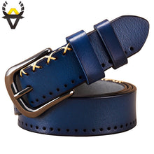 Load image into Gallery viewer, BHK™ Genuine Leather Casual Stitch Belt Design for Women