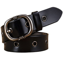 Load image into Gallery viewer, BHK™ Fashion Metal Grommet Hole Genuine Leather Belts for Women