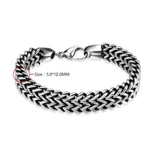Load image into Gallery viewer, Stainless Steel Double Side Snake Chain Bracelet