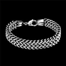 Load image into Gallery viewer, Stainless Steel Double Side Snake Chain Bracelet