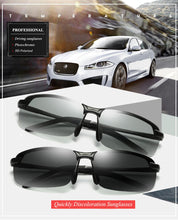 Load image into Gallery viewer, Semi-Rimless Photochromic (Auto-Tinting) Sunglasses