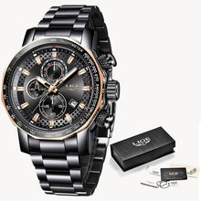 Load image into Gallery viewer, LIGE™ Black Knight Chronograph Watch for Men