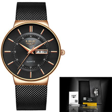Load image into Gallery viewer, LIGE™ Glamour Stainless Steel Mesh Wristwatch for Men