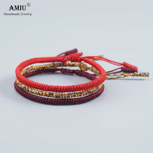 Load image into Gallery viewer, Lucky Handmade Buddhist Knots Rope Bracelet