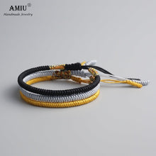 Load image into Gallery viewer, Lucky Handmade Buddhist Knots Rope Bracelet