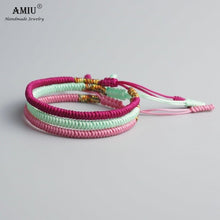 Load image into Gallery viewer, Lucky Handmade Buddhist Knots Rope Bracelet