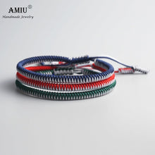 Load image into Gallery viewer, Lucky Handmade Buddhist Knots Rope Bracelet