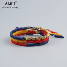 Load image into Gallery viewer, Lucky Handmade Buddhist Knots Rope Bracelet
